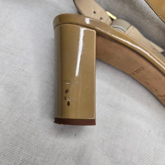 KATE SPADE Tan Slingback Open Toe 3in Heels - Picture 6 of 10